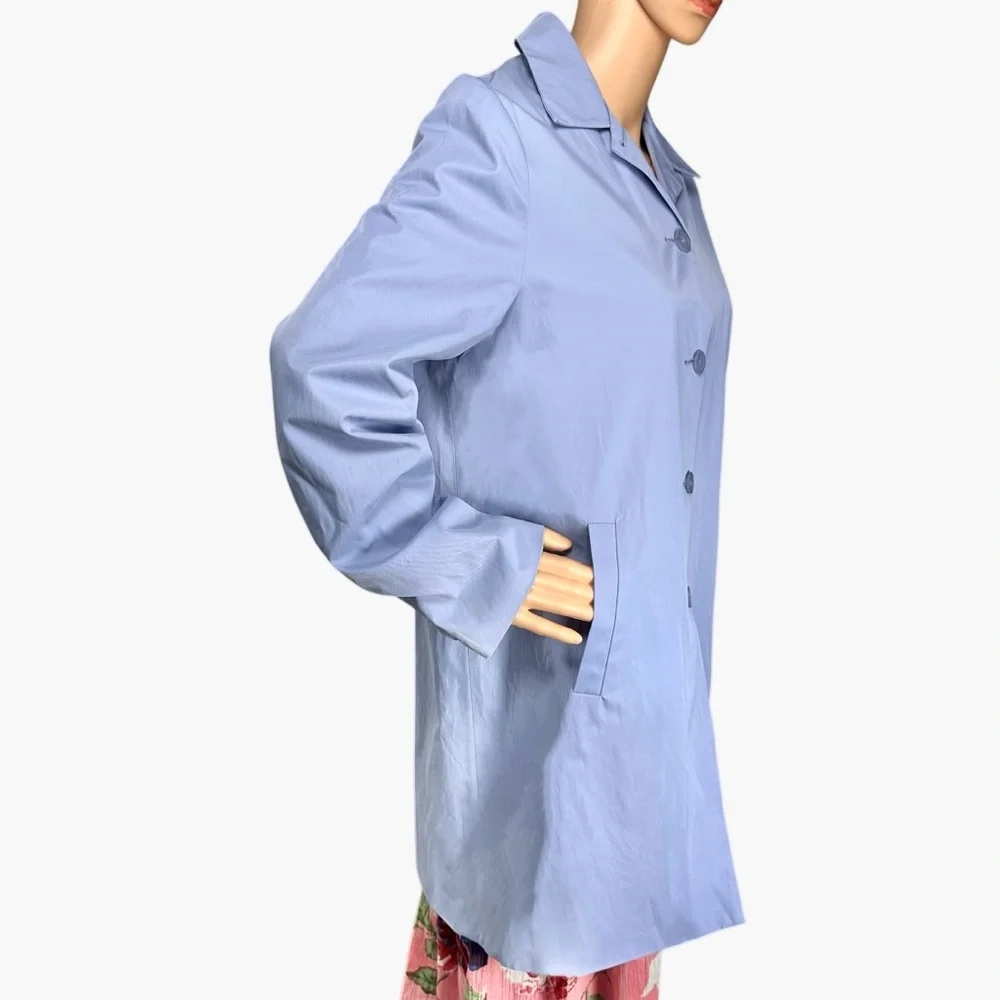 Weatherproof Lavender Rain Jacket Women’s M Periwinkle Lightweight Trench Coat‎